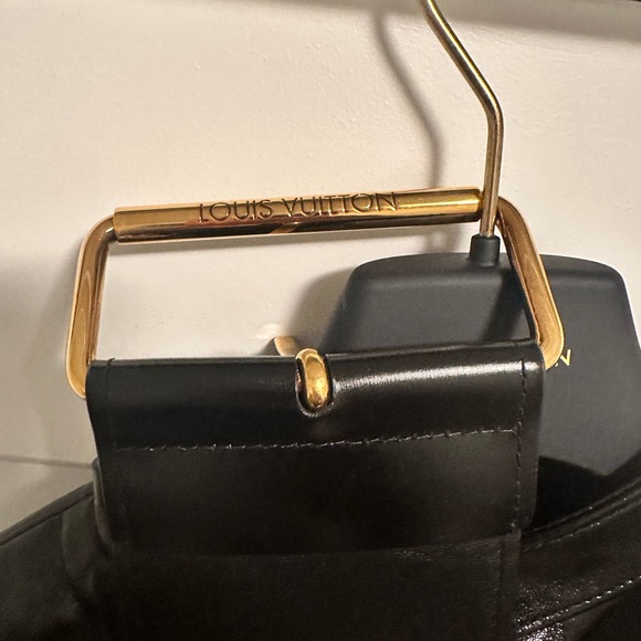 Oversized Belt Embossed Monogram Leather Jacket EU 38/ US 6/ Medium - Picture 8 of 10